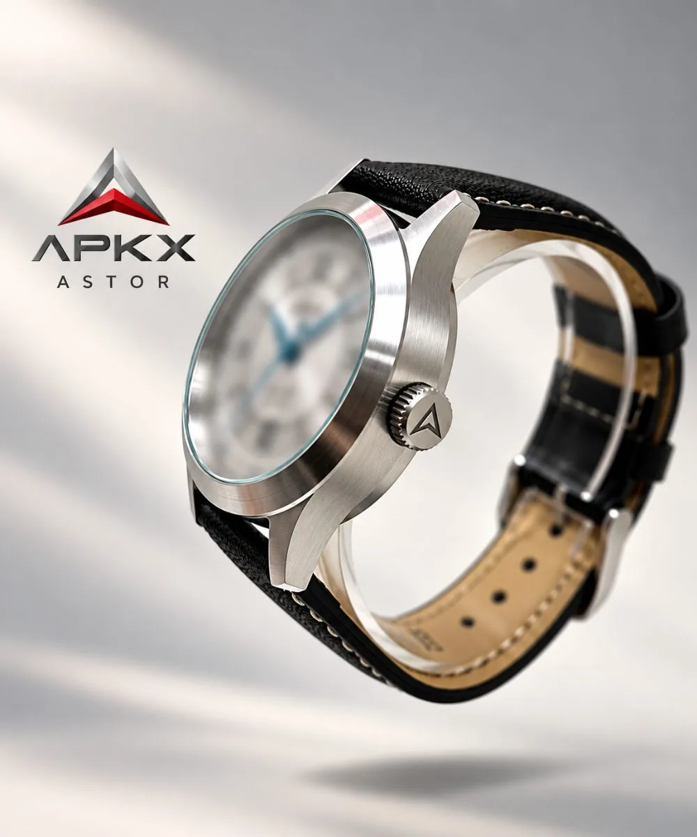 APKX ASTOR 40mm automatic sport-dress watch with stainless steel case
