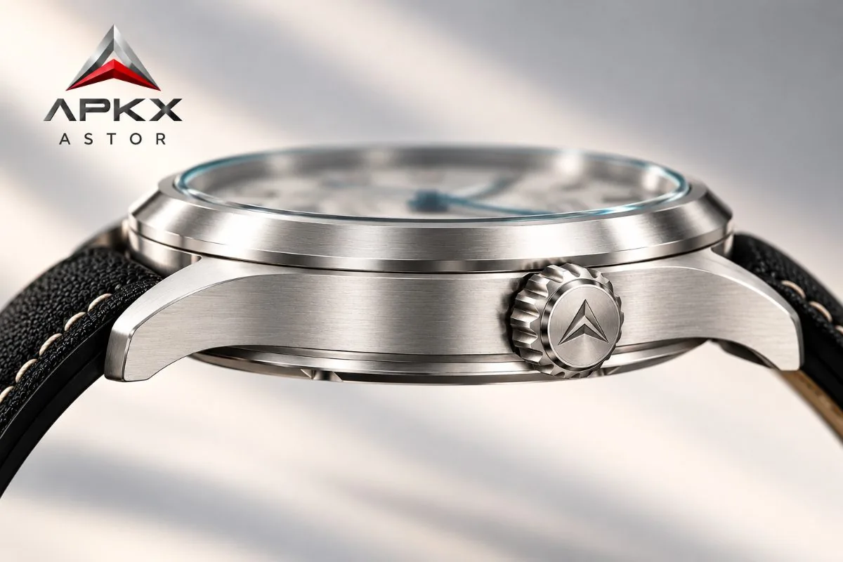 APKX ASTOR side profile with signed crown
